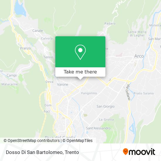 Dosso Di San Bartolomeo map