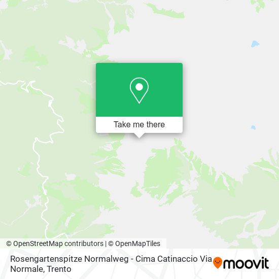 Rosengartenspitze Normalweg - Cima Catinaccio Via Normale map