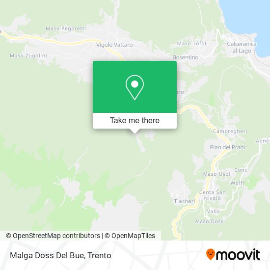 Malga Doss Del Bue map
