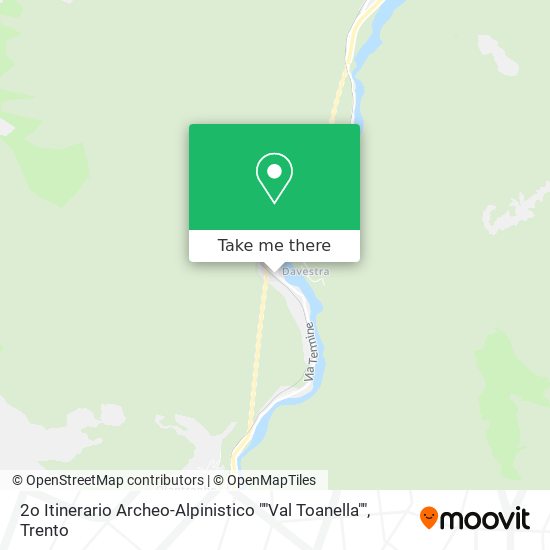 2o Itinerario Archeo-Alpinistico ""Val Toanella"" map