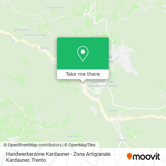 Handwerkerzone Kardauner - Zona Artigianale Kardauner map