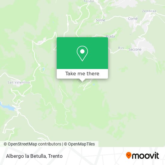 Albergo la Betulla map