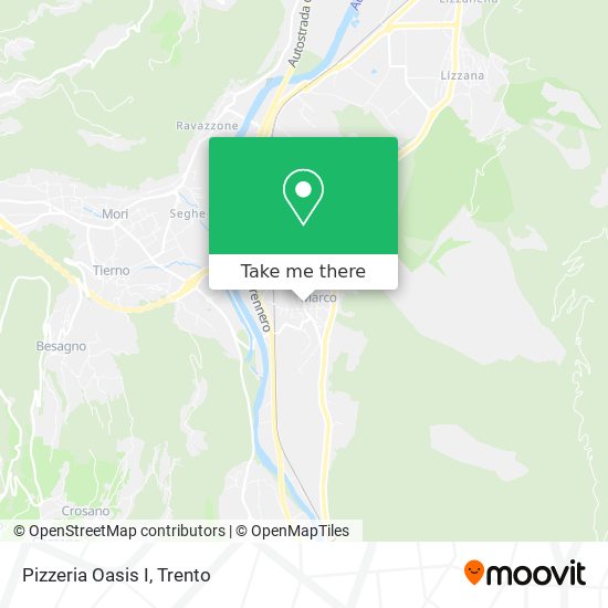 Pizzeria Oasis I map
