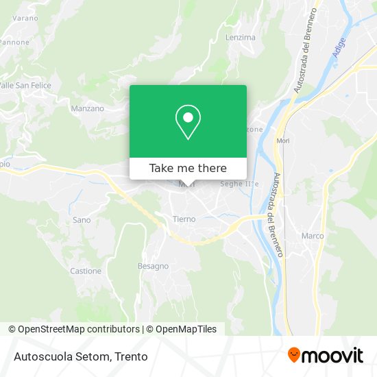 Autoscuola Setom map