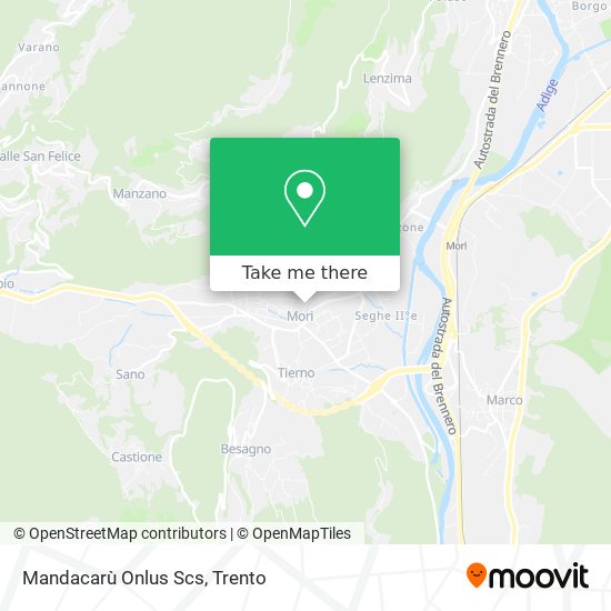 Mandacarù Onlus Scs map