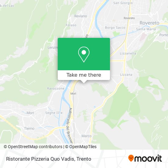 Ristorante Pizzeria Quo Vadis map