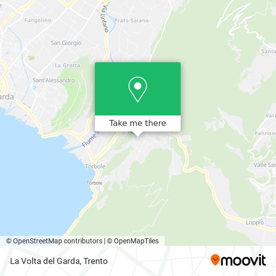 La Volta del Garda map
