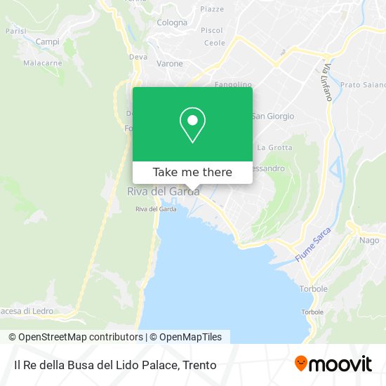 Il Re della Busa del Lido Palace map