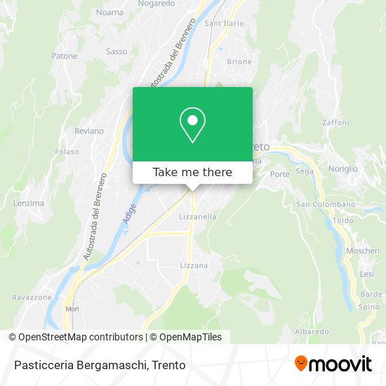 Pasticceria Bergamaschi map