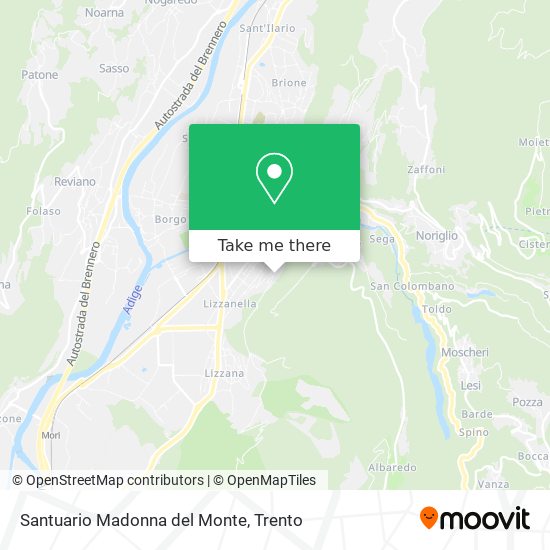 Santuario Madonna del Monte map