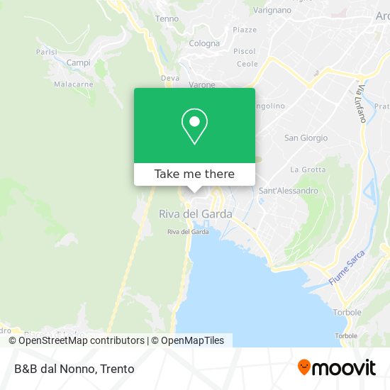 B&B dal Nonno map