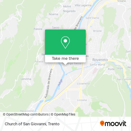Church of San Giovanni map