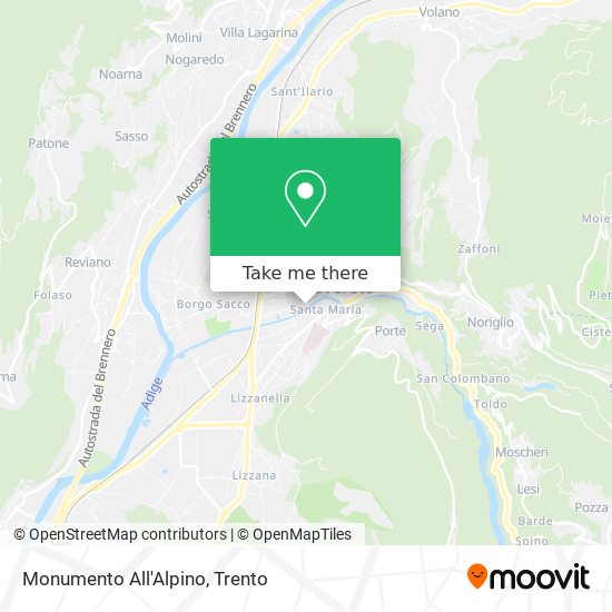 Monumento All'Alpino map