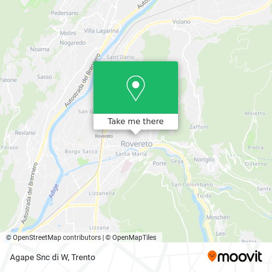 Agape Snc di W map
