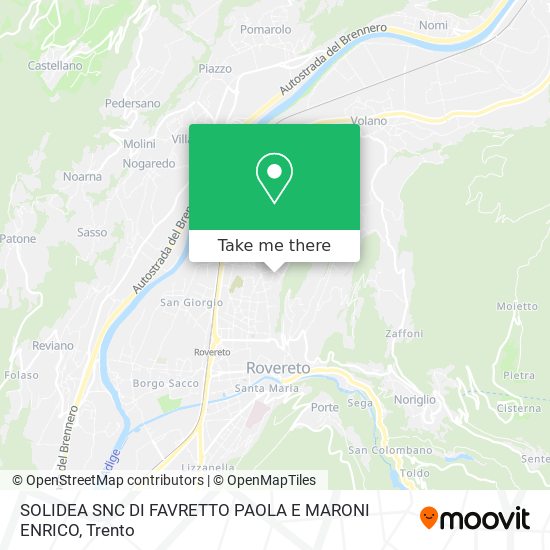 SOLIDEA SNC DI FAVRETTO PAOLA E MARONI ENRICO map