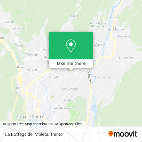 La Bottega del Moleta map
