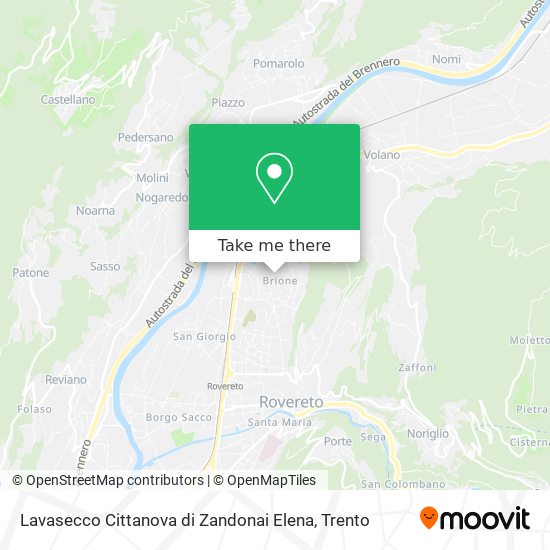 Lavasecco Cittanova di Zandonai Elena map