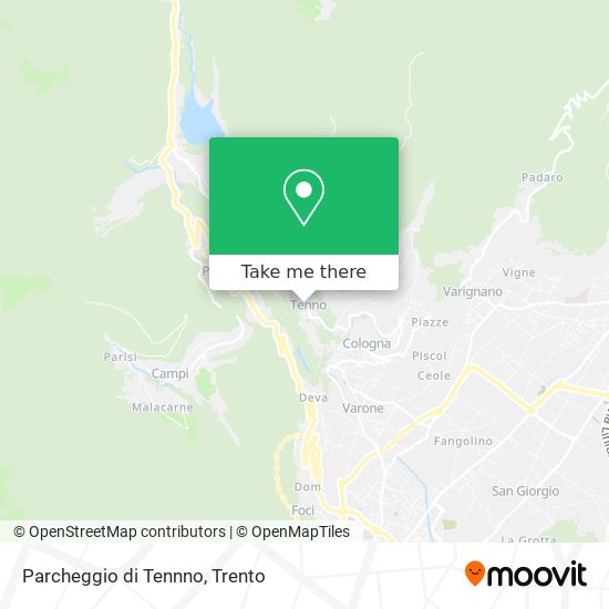Parcheggio di Tennno map