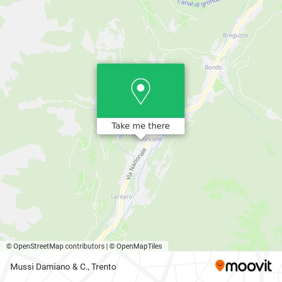 Mussi Damiano & C. map