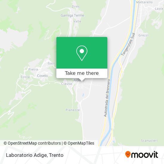 Laboratorio Adige map