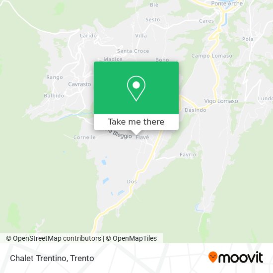 Chalet Trentino map