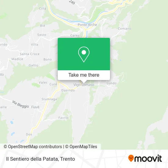 Il Sentiero della Patata map