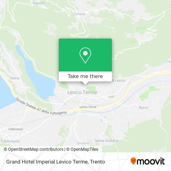 Grand Hotel Imperial Levico Terme map