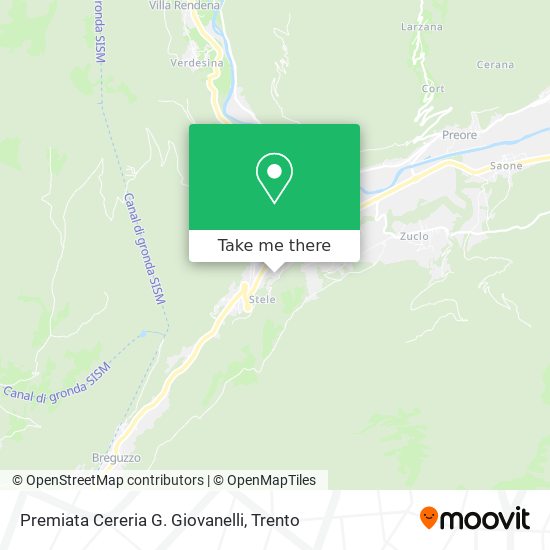 Premiata Cereria G. Giovanelli map