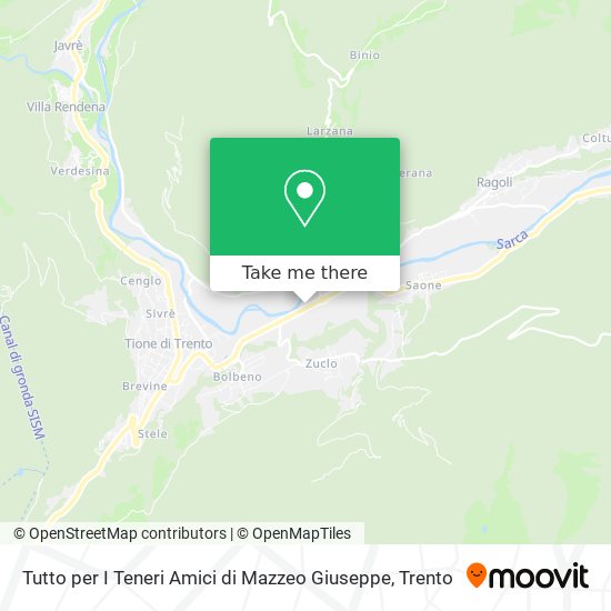 Tutto per I Teneri Amici di Mazzeo Giuseppe map