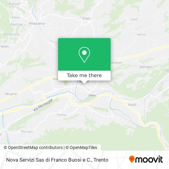 Nova Servizi Sas di Franco Buosi e C. map