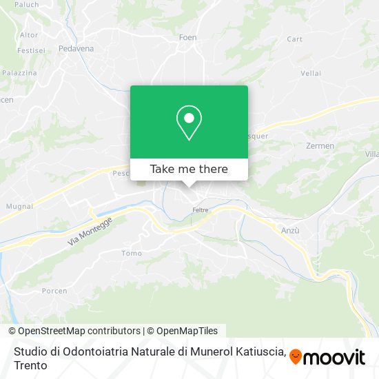 Studio di Odontoiatria Naturale di Munerol Katiuscia map