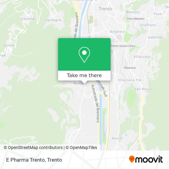 E Pharma Trento map