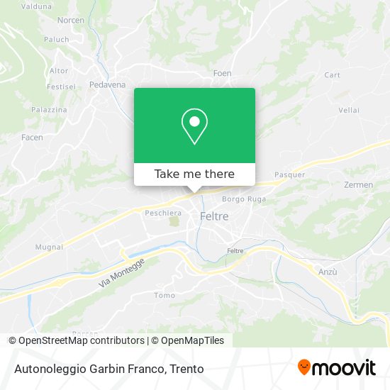 Autonoleggio Garbin Franco map