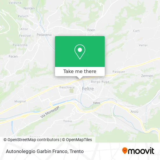 Franco Garbin Car Rental map