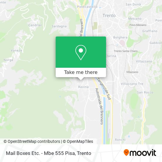 Mail Boxes Etc. - Mbe 555 Pisa map