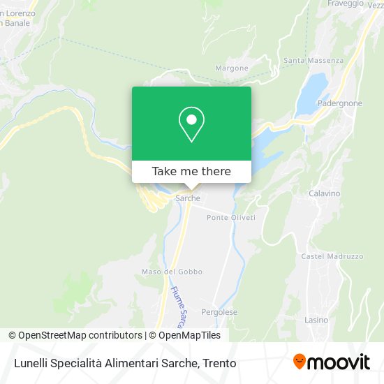 Lunelli Specialità Alimentari Sarche map