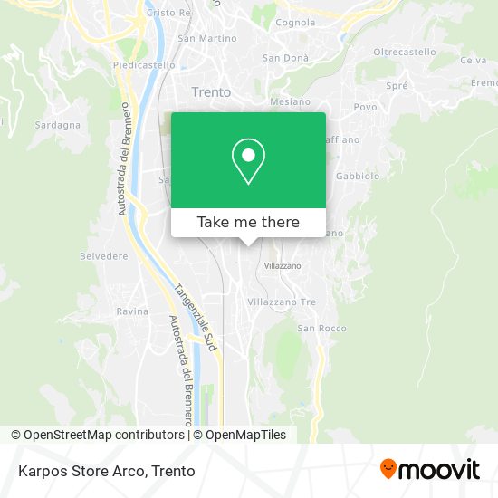 Karpos Store Arco map