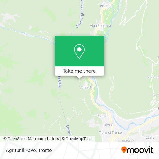 Agritur il Favo map