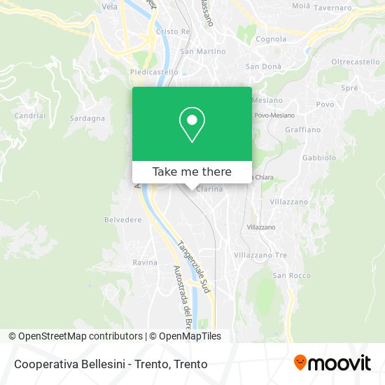 Cooperativa Bellesini - Trento map