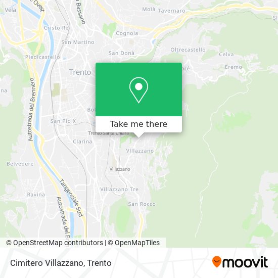 Cimitero Villazzano map