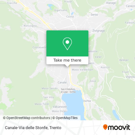 Canale-Via delle Stonfe map