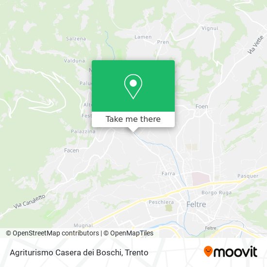 Agriturismo Casera dei Boschi map
