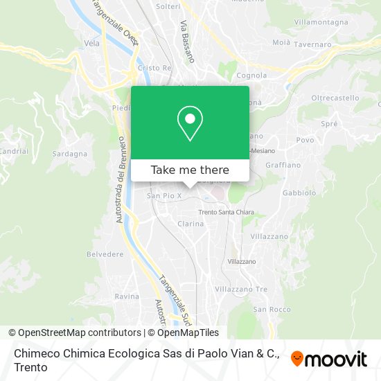 Chimeco Chimica Ecologica Sas di Paolo Vian & C. map