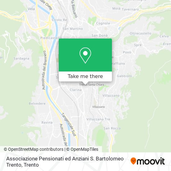 Associazione Pensionati ed Anziani S. Bartolomeo Trento map