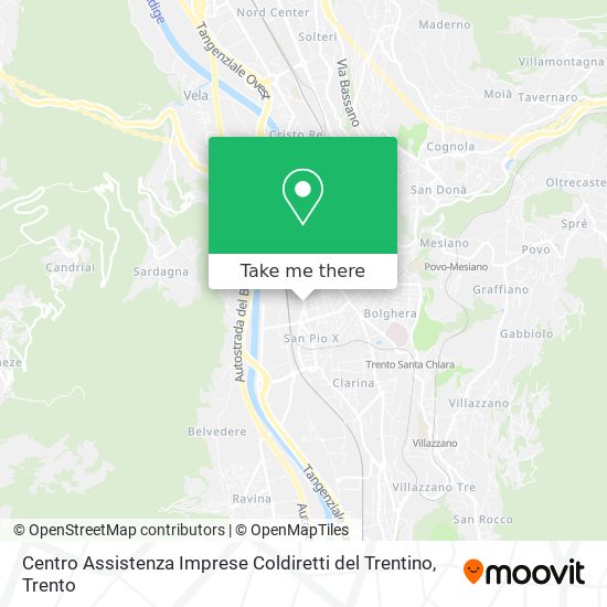 Centro Assistenza Imprese Coldiretti del Trentino map