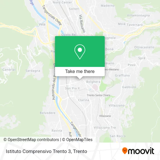 Istituto Comprensivo Trento 3 map