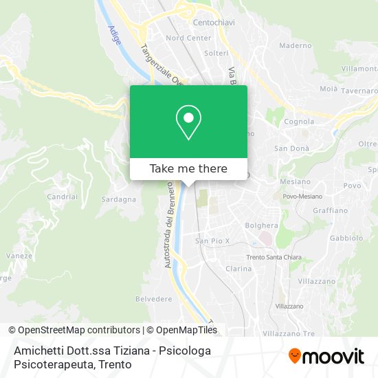 Amichetti Dott.ssa Tiziana - Psicologa Psicoterapeuta map