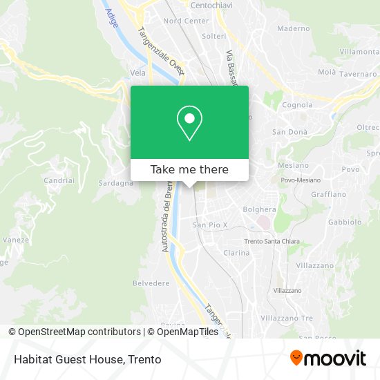 Habitat Guest House map