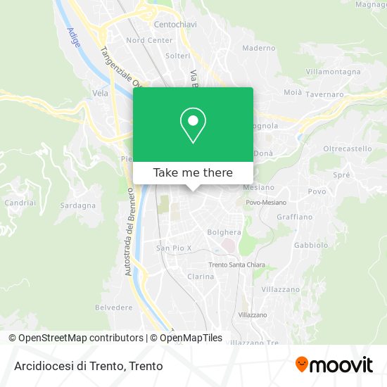 Arcidiocesi di Trento map