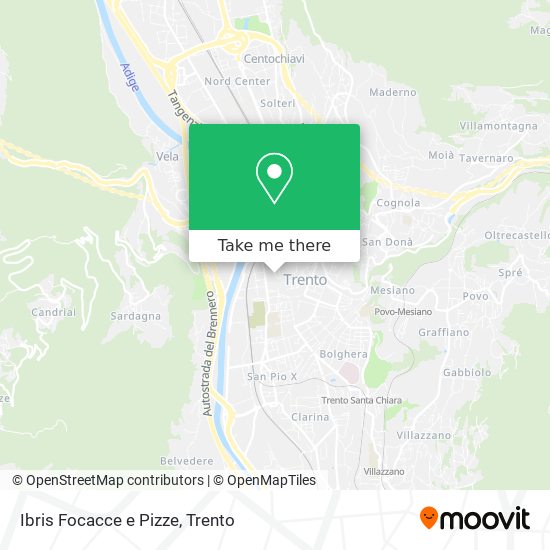Ibris Focacce e Pizze map